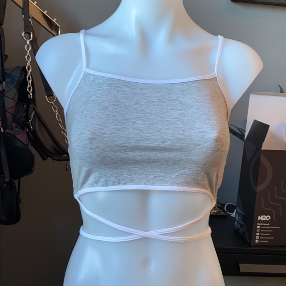 Wrap around crop top